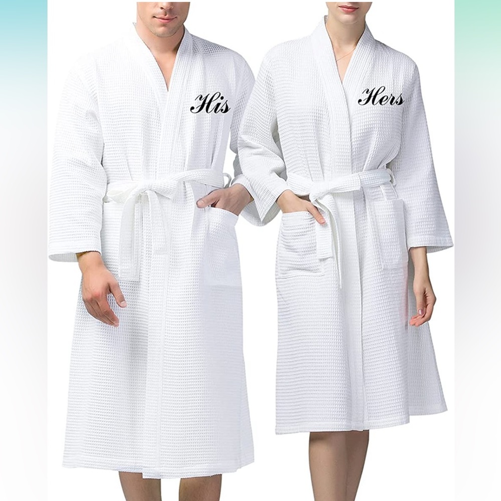 Brand new never used His & Her cotton robes